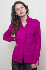 Blusa Fucsia Manga Larga